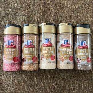 McCormick Finishing Sugar limited edition set of 5
